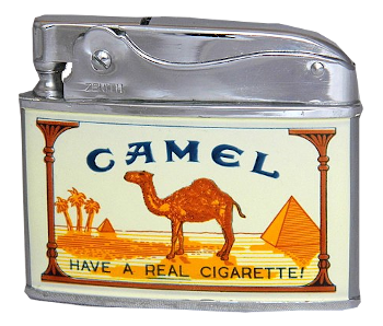 Vintage Camel cigarettes lighter